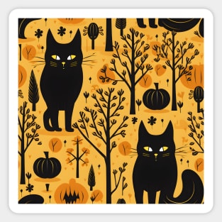 Halloween Decorations 11 - Black Cats Sticker